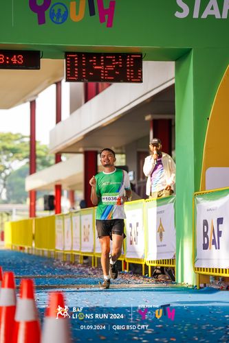 Race photo from BAF LIONS RUN 2024