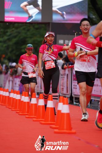 Race photo from Smartfren Run 2024
