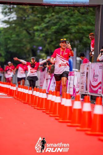 Race photo from Smartfren Run 2024
