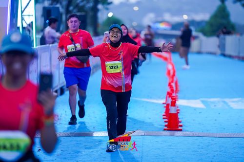 Race photo from CISANGKAN KBP CITY RUN 2025