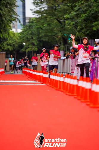 Race photo from Smartfren Run 2024