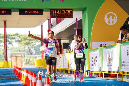 Race photo from BAF LIONS RUN 2024