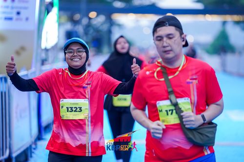 Race photo from CISANGKAN KBP CITY RUN 2025
