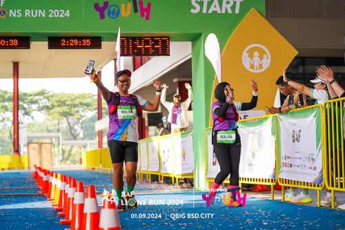 Race photo from BAF LIONS RUN 2024