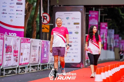 Race photo from Smartfren Run 2024