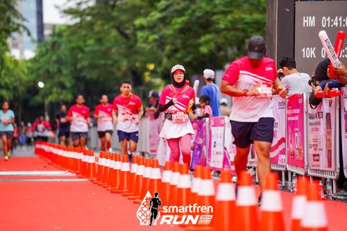 Race photo from Smartfren Run 2024