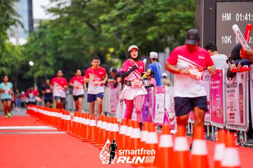 Race photo from Smartfren Run 2024