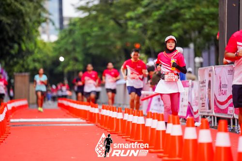 Race photo from Smartfren Run 2024