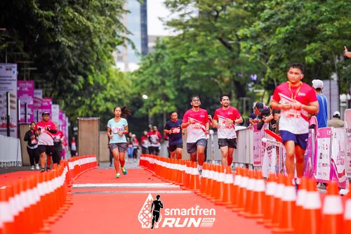 Race photo from Smartfren Run 2024