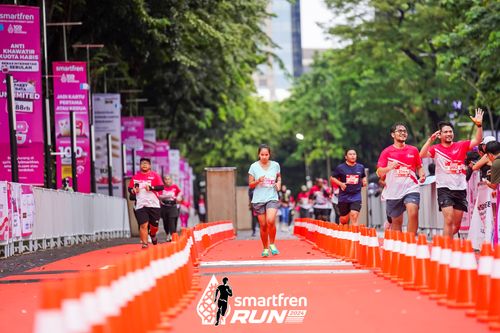Race photo from Smartfren Run 2024