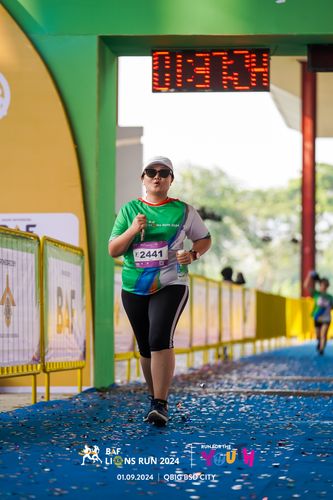 Race photo from BAF LIONS RUN 2024