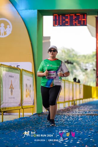 Race photo from BAF LIONS RUN 2024