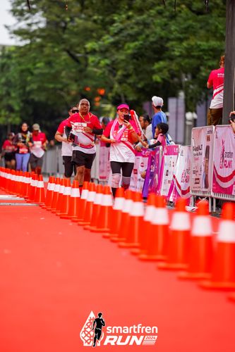 Race photo from Smartfren Run 2024