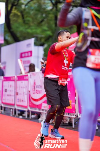 Race photo from Smartfren Run 2024