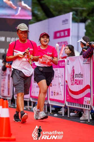 Race photo from Smartfren Run 2024