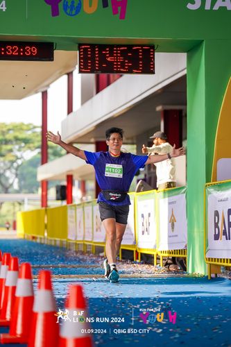 Race photo from BAF LIONS RUN 2024