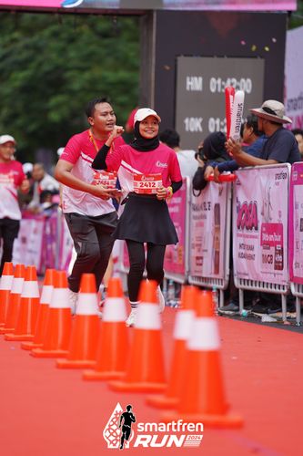 Race photo from Smartfren Run 2024