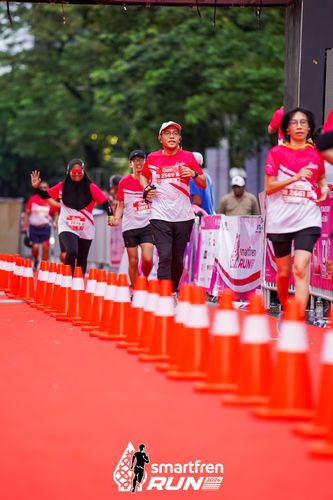 Race photo from Smartfren Run 2024