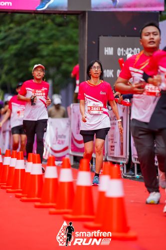 Race photo from Smartfren Run 2024