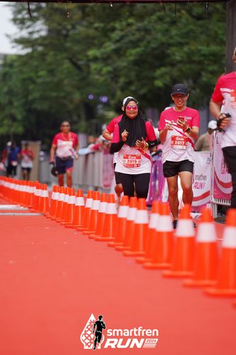 Race photo from Smartfren Run 2024