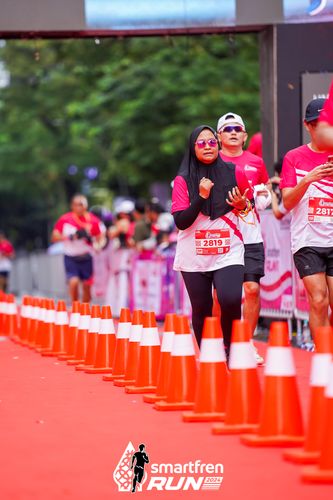 Race photo from Smartfren Run 2024