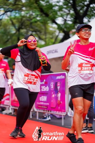 Race photo from Smartfren Run 2024