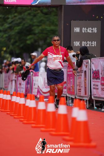 Race photo from Smartfren Run 2024