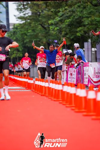 Race photo from Smartfren Run 2024