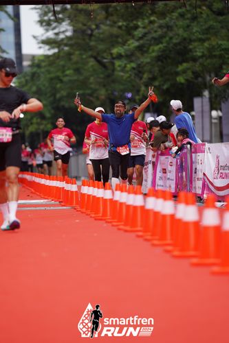 Race photo from Smartfren Run 2024