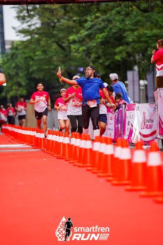 Race photo from Smartfren Run 2024