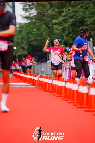 Race photo from Smartfren Run 2024