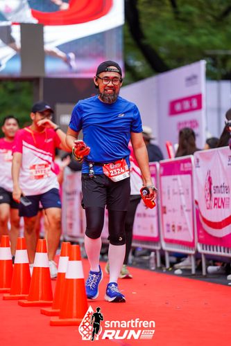 Race photo from Smartfren Run 2024