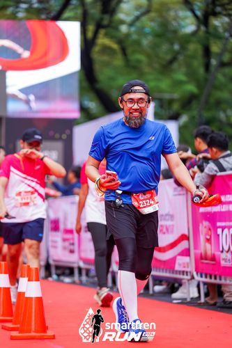 Race photo from Smartfren Run 2024