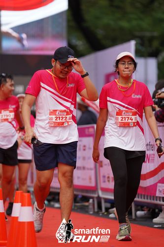 Race photo from Smartfren Run 2024