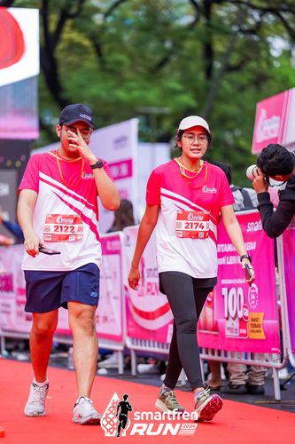 Race photo from Smartfren Run 2024