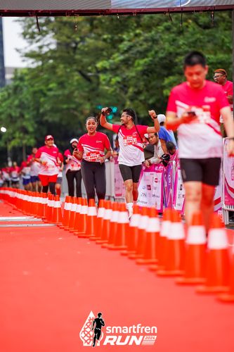 Race photo from Smartfren Run 2024