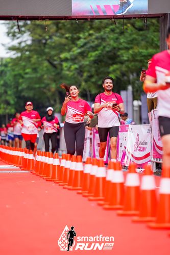 Race photo from Smartfren Run 2024