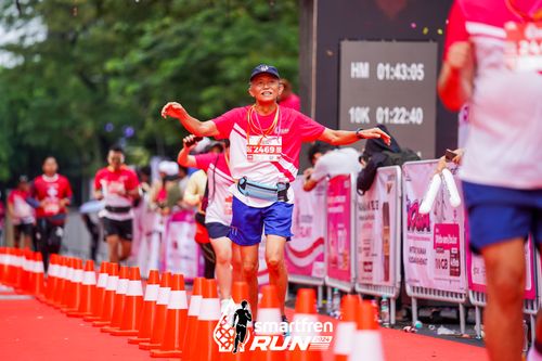 Race photo from Smartfren Run 2024