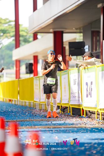 Race photo from BAF LIONS RUN 2024