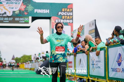 Race photo from Arutmin Borneo Run 2024