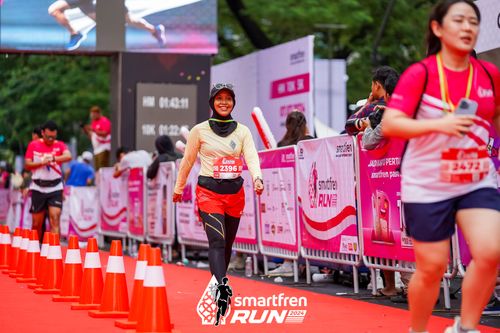 Race photo from Smartfren Run 2024