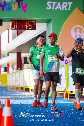 Race photo from BAF LIONS RUN 2024