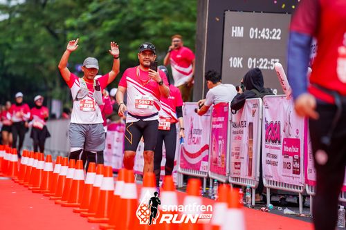 Race photo from Smartfren Run 2024