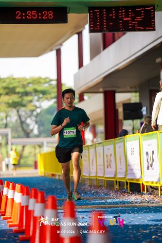 Race photo from BAF LIONS RUN 2024