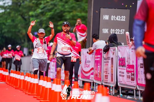 Race photo from Smartfren Run 2024
