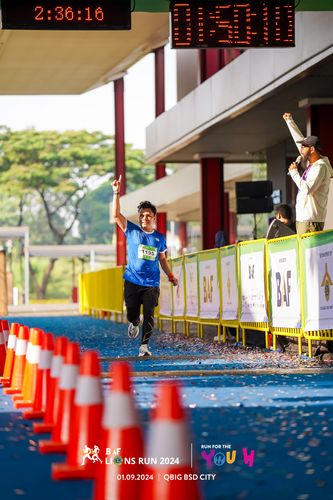 Race photo from BAF LIONS RUN 2024
