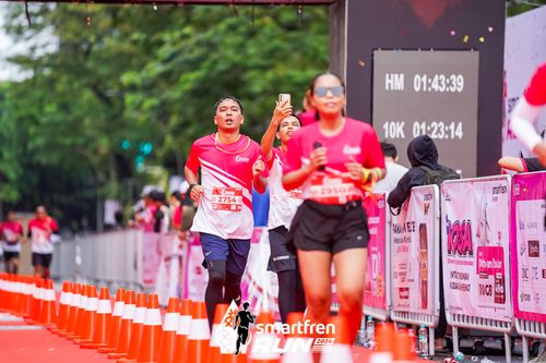 Race photo from Smartfren Run 2024