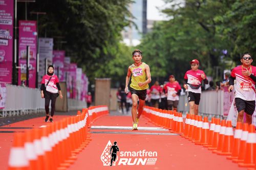 Race photo from Smartfren Run 2024