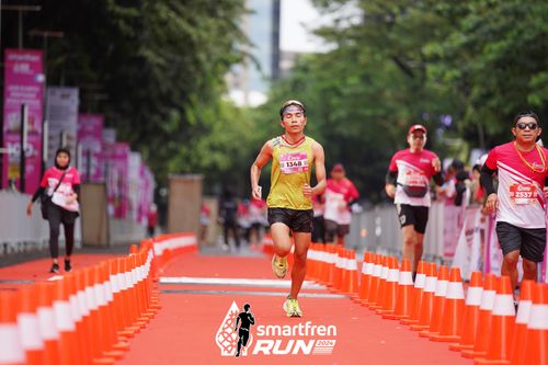 Race photo from Smartfren Run 2024