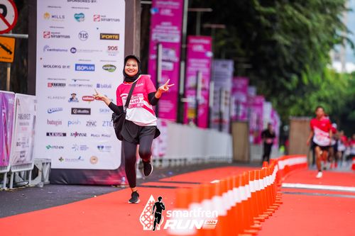 Race photo from Smartfren Run 2024